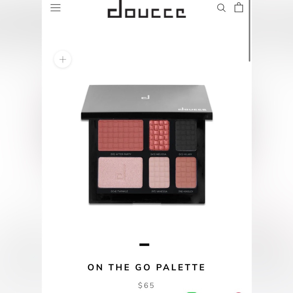 Buy it now! Doucce “on the go” eye and cheek pallet